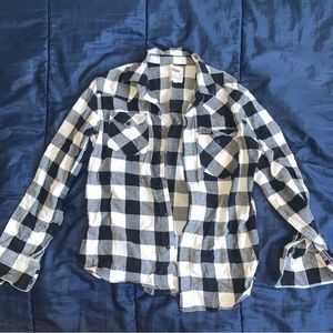 Levi's Black and White Flannel